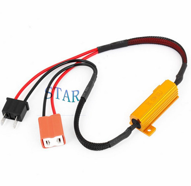 Car H7 Fog Light Wire Harness with Resistor